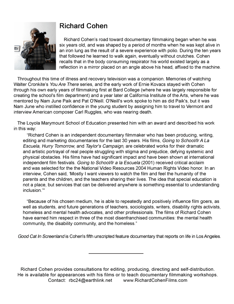 Richard Cohen Bio